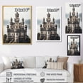 thumbnail image 4 of Designart "Castles Minimalist IV" Cityscapes Floater Framed Wall Art Living Room, 4 of 7