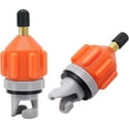 thumbnail image 1 of 2 unidades de adaptadores de bomba para tabla de surf de remo inflable, adaptador de válvula de aire Schrader estándar universal, convertidor de conector de cabezal de bombeo para inflar botes, kayaks, 1 of 5