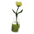 thumbnail image 4 of Mini modelo de flor Hugo Casa de muñecas jarrón cristal rosa amarilla, 4 of 9