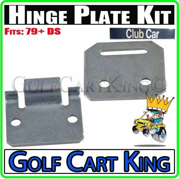 Set of Club Car Seat Hinge Bottom/Cart Plate (79Up) DS Gas/Electric Golf Carts