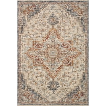 Loloi II Sorrento Ivory / Fiesta 5'-3" x 5'-3" Round Area Rug