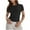 Black, variant on Vetement Femme ete 2025 Womens Trendy Slim Short Sleeve Basic Sexy Slim Bottom T Shirt Tops Tees Tops for Women Long Sleeved Tees for Women Compression Long Sleeve Shirts Summer Running Shirts XL XL