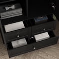 thumbnail image 5 of KULAGAGA 2 Door Armoire Wardrobe with 3 Drawers & Hanging Rod, Vintage Black Bedroom Closet, Tall Storage Cabinet with Shelves, 31.5”W x 19.7”D x 70.9”H, 5 of 8