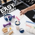thumbnail image 2 of Reusable Protein Powder Container To Go, Protein Powder Travel Container Set, 3 pack, 2 of 9