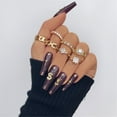 thumbnail image 5 of Latrodar Women Rings Anniversary Valentine's Day Gifts for Girlfriend Gold up to 30% Off, 5 of 7