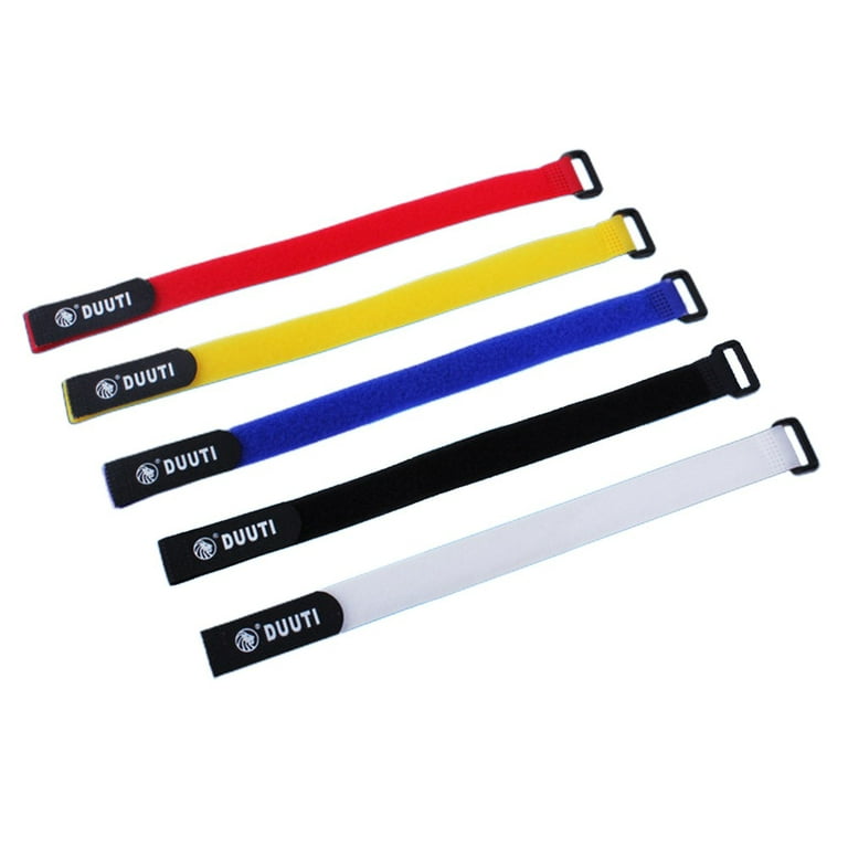 5 Pack 35cm Bicycle Strap Cable Ties Fishing Rod Ties Hook And