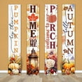 thumbnail image 3 of Vertical 'Welcome To Our Porch' Sign, Fall/Autumn Collection Porch Signs, 8x46 Wooden Signs, New, 3 of 3