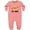 Mauve, variant on First Birthday Hawaiian Pineapple Baby Fleece Romper