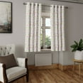 thumbnail image 2 of Ambesonne Flower Grommet Curtain, English Garden Vibes Roses, 50"x96", Eggshell Fawn and Soft Blue, 2 of 5