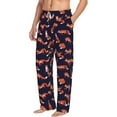 thumbnail image 2 of Daiia Foxes In Different Poses Men's Sleep Pant with Pockets and Drawstring,Pajama Pants-XX-Large, 2 of 9