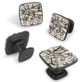 thumbnail image 2 of 4 Pcs Cabinet Handle Drawer Pulls Sloth Knobs with Screws Square Furniture Office Cabinet Knob Decoration, 2 of 7