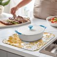 thumbnail image 2 of Pioneer Flower Floral Print Pattern Dish Drying Mat for Kitchen 1 Pack, Ultra Absorbent Microfiber Dishes Drainer Mats,16"x18", 2 of 6