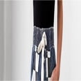 thumbnail image 4 of LYMAYTER Women's Casual Jeans Elastic Waist Wide Leg Pants Checkered Pockets Denim Pants for S-XL, 4 of 7
