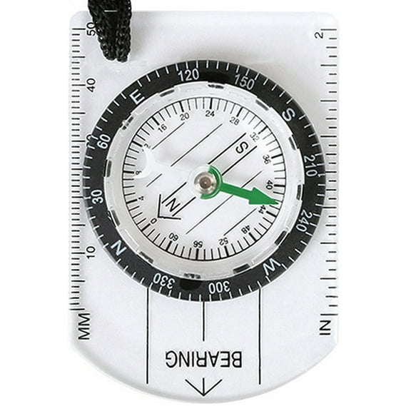 XINYU Orienteering Compass Hiking Backpacking Compass, Outdoor Camping Navigation Mini Acrylic Map Scale Compass - Multi-functional Orienteering Compass for Survival Gifts
