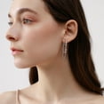 thumbnail image 4 of Fashion Chain Dangle Hoop Earrings for Women Cubic Zirconia Tassel Drop Earring Huggie Hoops, 4 of 4