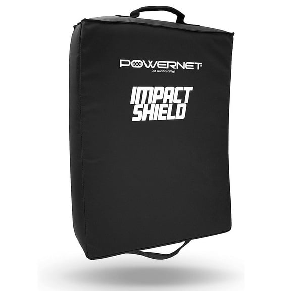 PowerNet Impact Shield Pad, Heavy Duty Impact Pad for Contact Sports, Football Basketball Soccer Rugby & Martial Arts Training Equipment Pad, Durable Sports Pad with Multi-Handle Grips