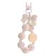 thumbnail image 3 of Llavero con cuentas, colgante de llave de coche de dibujos animados, pulsera portátil, llavero para fiesta de niñas Blanco, 3 of 9