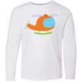 thumbnail image 3 of Inktastic Helicopter cute Flying Long Sleeve Youth T-Shirt, 3 of 5