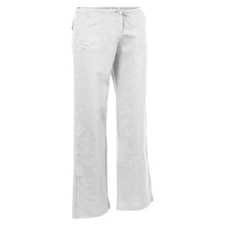 Womens Linen Pants Casual Lantern Drawstring Palazzo Trousers with