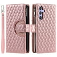 thumbnail image 3 of for Samsung Galaxy A16 4G/5G Wallet Case with Card Holder & Kickstand & Wrist Strap, Flip Folio Book Style PU Leather Protective Cover with Crossbody Strap for Samsung Galaxy A16 4G/5G, Rosegold, 3 of 11