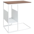 thumbnail image 1 of Mesa auxiliar VidaXL con estructura de hierro y madera diseñada con almacenamiento, 1 of 6
