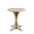 thumbnail image 2 of Ash Veneer Accent Table, Solid Wood Legs In Reclaimed Wheat, 21" Diameter X 24" Height, Living Room Decor Wheat Legs, 21"x24", , Ideal For, 2 of 2