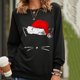 thumbnail image 1 of Suéter Puntoco para mujer, suéter con estampado de letras navideñas de retales, top, liquidación de Navidad Puntoco Puntoco-3403, 1 of 5