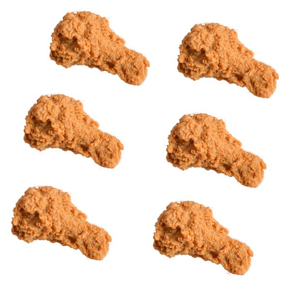 Long Xin Serie 6 Piezas Patas De Pollo Simuladas Pollo Frito Falso Modelo De Comida Artificial Accesorios De Comida Falsos Y Realistas Para La Cocina Decoración De Fiestas En El Hogar Exhibición De Mu