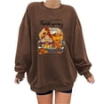 thumbnail image 1 of Sudaderas de Acción de Gracias Para Mujer, Blusa Holgada de Manga Larga Con Estampado A La Moda, Suéter Informal de Cuello Redondo, Tops, Sudadera Odeerbi  ODB122745, 1 of 4