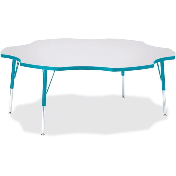 Elementary Height Prism Six-Leaf Table