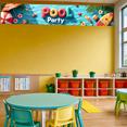 thumbnail image 6 of LUUFILx Pool Party Decorations Banner Backdrop Summer Party Supplies Photography Props Outdoor Celebration Background Happy Birthday Beach Theme, 6 of 7