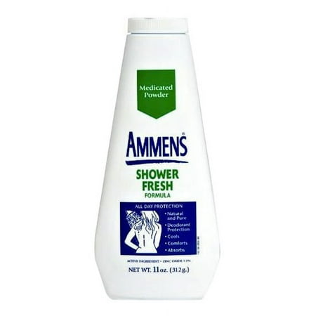 Ammens Medicated Deodorant Powder, Shower Fresh Formula - 11Oz