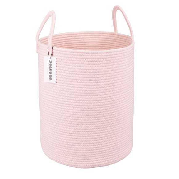 Cuerda de algodón XUANGUO para ropa sucia para niñas y niños, color rosa