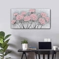 thumbnail image 6 of HFDF Flower Wall Decor/Living Room Decorations/Pink Modern Artwork/Hand Painted Botanical Paintings for Bedroom Kitchen Home Office 24x20inch Framed, 6 of 6
