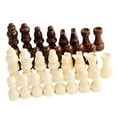 thumbnail image 3 of BELOVING 32 Pieces Wooden Chess Pieces for Chess Board Games Checkers Game Chessboard M, 3 of 10