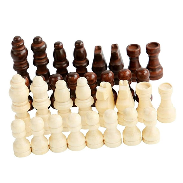 Pièces d'échecs internationales de remplacement en bois, 32 pièces – acheter les meilleurs produits dans la boutique en ligne