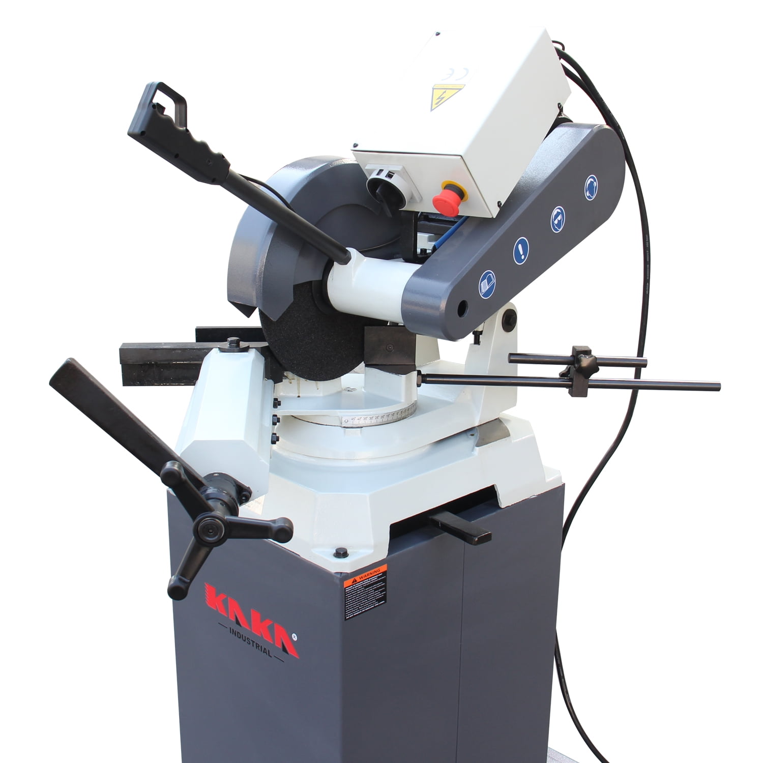 Kaka Industrial Abrasive Saw, Chop Saw, 0-45 Degrees Adjustable Angle Miter Saw, 12in Blade, 4000W 6480RPM TV-12
