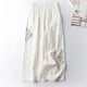thumbnail image 4 of WILLBEST Pantalones Casuales Para Mujer, Culottes de Mujer, Pantalones de Pierna Ancha de Mezcla de Lino, Pantalones Palazzo Casuales Con Cintura Elástica y Bolsillos, Capri Para Un Uso Diario Cómodo., 4 of 8