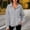 Gray, variant on Sweatshirt for Women Oversized Casual Long Sleeve Tops Snap Button Pullover Tops Fall Winter Oufits