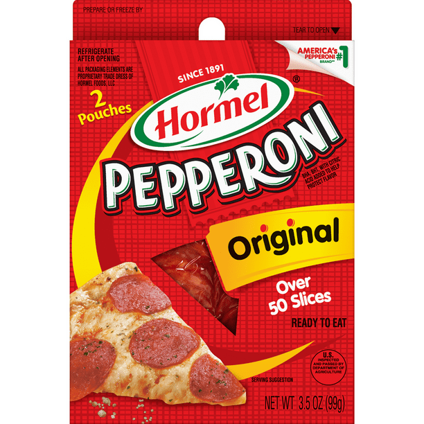 Hormel Original Pepperoni, 3.5 oz, 50 Slices