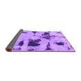 thumbnail image 2 of Ahgly Company Indoor Round Abstract Purple Modern Area Rugs, 6' Round, 2 of 4