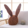 thumbnail image 2 of Bunny Hat, Yigetop Girl Funny Animal Cute Rabbit Ear Hat Cap Head Cover Plush Gift Dress Party Bunny Ears Brown One Size, 2 of 2