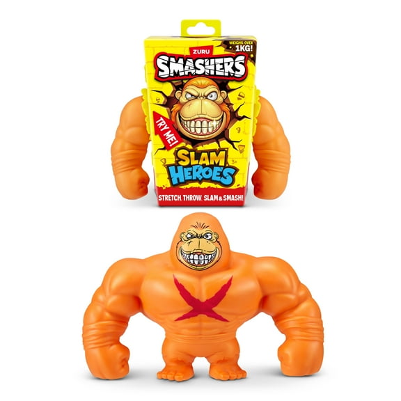Smashers Slam Heroes Gorilla Stretchable Novelty and Gag Toy for Boys Ages 3  by ZURU