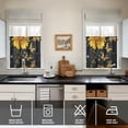 thumbnail image 4 of Farmhouse Country Curtains 24 Inch - 3 Panel Bohemian Floral Set with Vintage Rustic Design, Kitchen Window Drapes, 4 of 6
