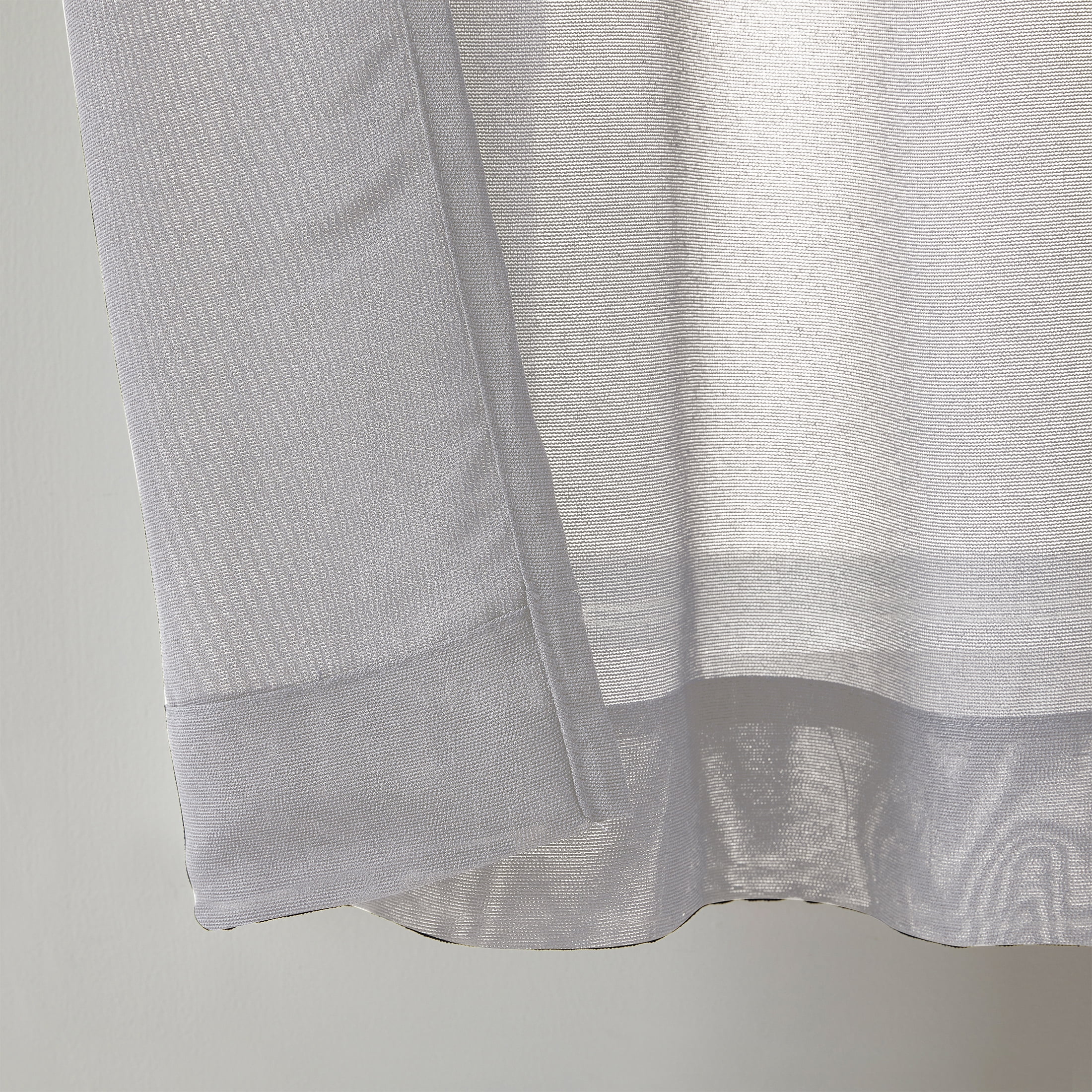 Mainstays Light Filtering Tab Top Curtain Panel Set, 2 Panels, Gray, 37 in x 63 in