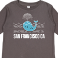thumbnail image 4 of Inktastic San Francisco California Whale Watching Boys or Girls Long Sleeve Toddler T-Shirt, 4 of 5