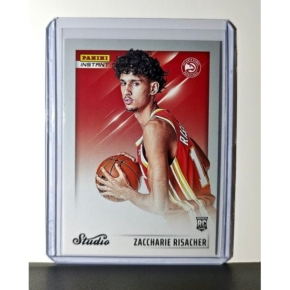 Zaccharie Risacher 2024-25 Panini NBA Studio #23 Rookie Card Atlanta Hawks 1/275