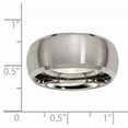 thumbnail image 5 of Titanium Beveled Edge 10mm Satin and Polished Band, 5 of 9