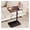 Rustic Brown, variant on Sunshen TV Tray Table, C-Shape Couch Desk, 360° Swivel Side Table Height Adjustable, Laptop Stand for Couch Recliner, Small Bedside Tables (Black)