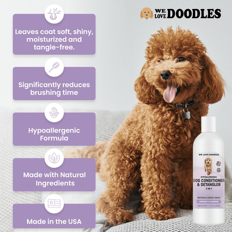 We Love Doodles 2-in-1 Dog Conditioner & Detangler, 16 oz photo 3
